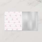 Botervliegstrips | Kleurrijke Nagolische flessen Visitekaartje (Achterkant)