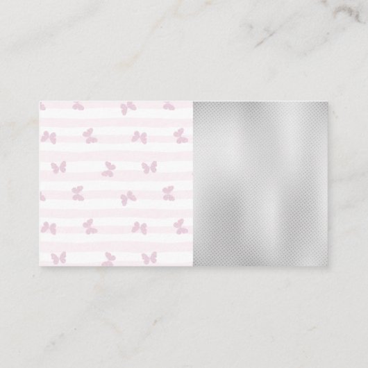 Botervliegstrips | Kleurrijke Nagolische flessen Visitekaartje (Achterkant)