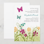 Botervliegtuin in Jewel Tones Kaart (Voorkant / Achterkant)