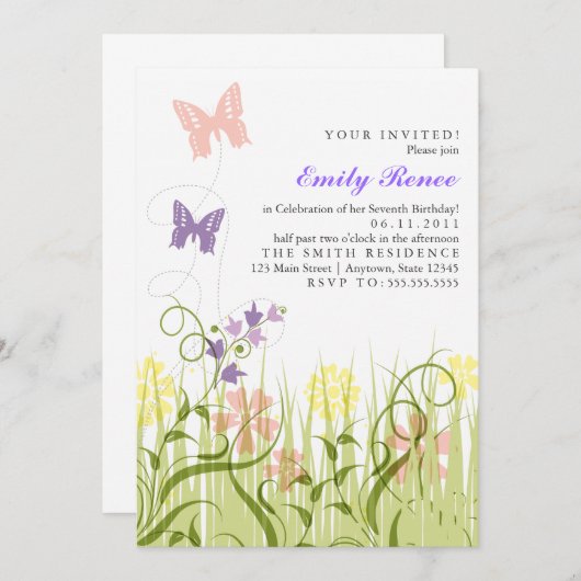 Botervliegtuin in pasta kaart (Voorkant / Achterkant)