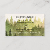 Botervliegtuinideeën bijtende boskamperen visitekaartje (Achterkant)