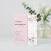 Botervliegvliegen in roze Baby shower Kaart (Staand voorkant)