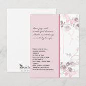 Botervliegvliegen in roze Baby shower Kaart (Voorkant / Achterkant)