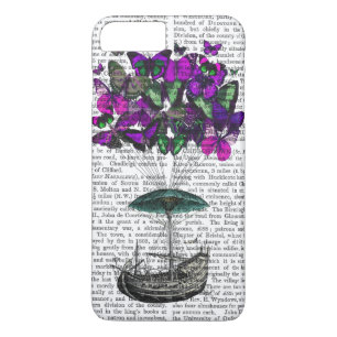 Botervliegvliegtuig 2 Paars en groen Case-Mate iPhone Case