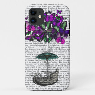 Botervliegvliegtuig 2 Paars en groen Case-Mate iPhone Case