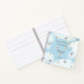 Botervliegzwerm in Dreamweaver Blue Sky op maat Notitieboek (Binnen)