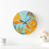 Botervliesdansen op bloemen grote klok (Huis)