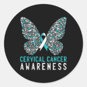 Botervlieskanker - Bewustmaaltijd Wit Ronde Sticker (Voorkant)