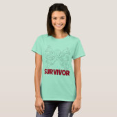 Botervlieskanker Overlevende boter T-shirt (Voorkant volledig)