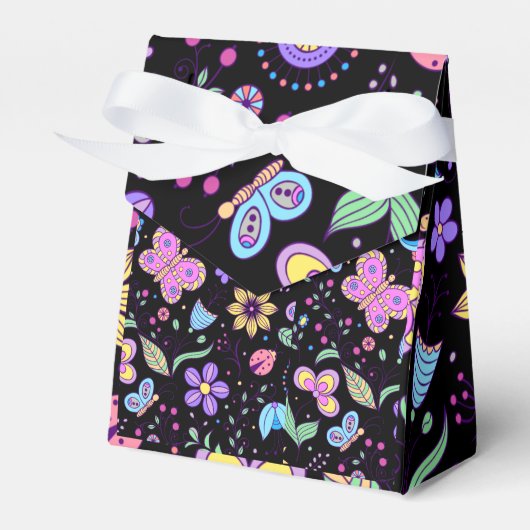 Botervlieskleurig en bloemkool bedankdoosjes (Voorkant Zijde)