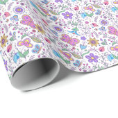 Botervlieskleurig en bloemkool cadeaupapier (Rol Hoek)