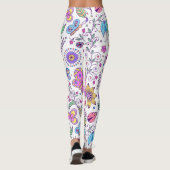 Botervlieskleurig en bloemkool leggings (Achterkant)