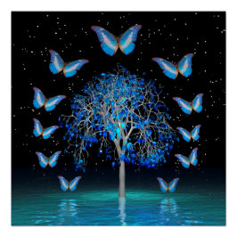 Botervlieskristalboom Perfect Poster