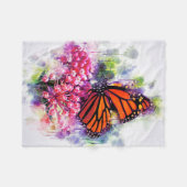 Botervlieslaan, monarch Butterfly Fleece Deken (Voorkant (Horizontaal))