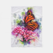 Botervlieslaan, monarch Butterfly Fleece Deken (Voorkant)