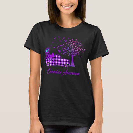 Botervlieslint Paarse overdosering T-shirt (Voorkant)