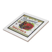 Botervliesmerk en tomaten tegeltje (Zijkant)