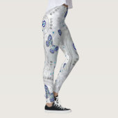 Botervliesoelpatroon op parelhol leggings (Rechts)