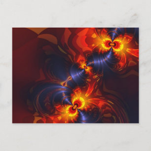 Botervliesogen - Violet & Gold Wings Briefkaart