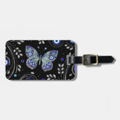 Botervliesogen voor sierbloem bagagelabel (Voorkant horizontaal)