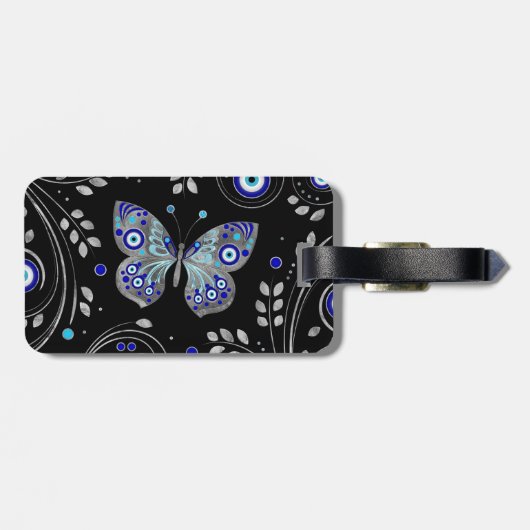 Botervliesogen voor sierbloem bagagelabel (Achterkant horizontaal)