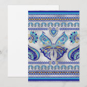 Botervliesogen voor sierbloem feestdagenkaart (Voorkant / Achterkant)