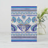 Botervliesogen voor sierbloem feestdagenkaart (Staand voorkant)