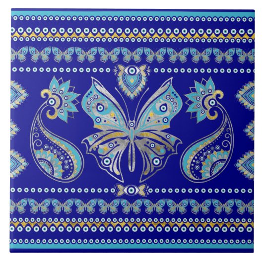 Botervliesogen voor sierbloem tegeltje (Voorkant)