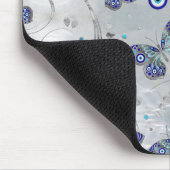 Botervliesoogpatroon op parels muismat (Hoek)