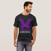 Botervliesoverlevenden Bewustmaking huiselijk gewe T-shirt (Voorkant volledig)