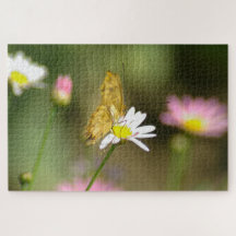 Botervliesroze en geel Floral