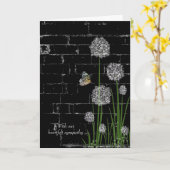 Botervliessympathie voor wilde bloemen kaart (Gele Bloem)