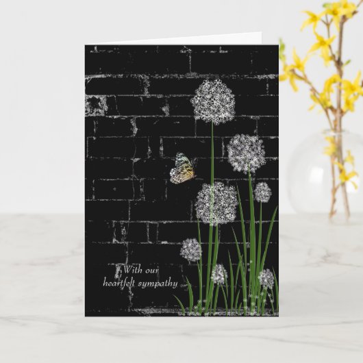 Botervliessympathie voor wilde bloemen kaart (Gele Bloem)