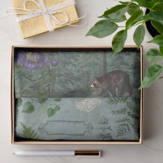 Botervliesvlinder Beer Botanische ontvlechting Tissuepapier (Geschenk)