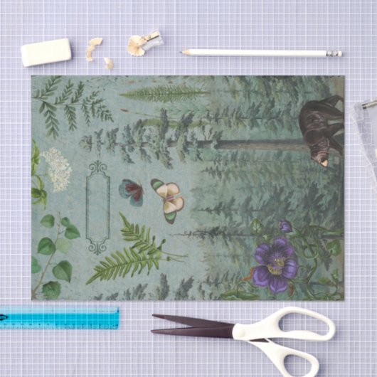 Botervliesvlinder Beer Botanische ontvlechting Tissuepapier (Craft)