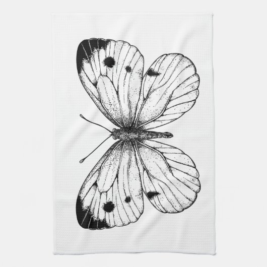 Botervlinder Theedoek (Verticaal)