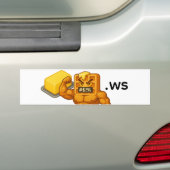 Boterwafel Bumpersticker (Op auto)