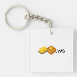 Boterwafel Sleutelhanger