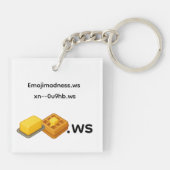Boterwafel Sleutelhanger (Achterkant)