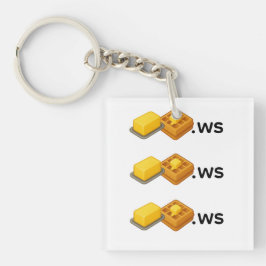 Boterwafel Sleutelhanger