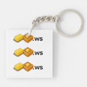 Boterwafel Sleutelhanger (Achterkant)
