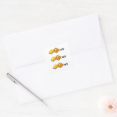 Boterwafel Vierkante Sticker (Envelop)