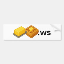Boterwafel vinyl gesneden stickers