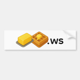 Boterwafel vinyl gesneden stickers