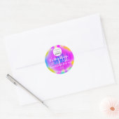 Boterzeep Cosmetica Logo Holograf Kleurentherapie Ronde Sticker (Envelop)