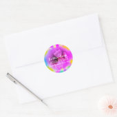 Boterzeep Cosmetische fotoHolograaf Kleurentherapi Ronde Sticker (Envelop)