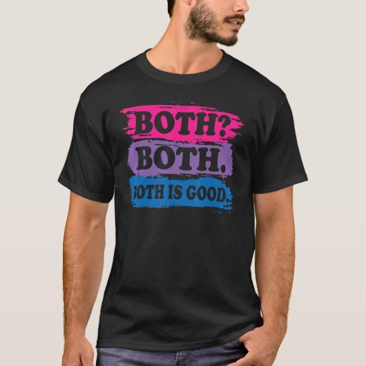 Both Good Bisexual Pansexual Rainbow LGBTQ Gender  T-shirt (Voorkant)
