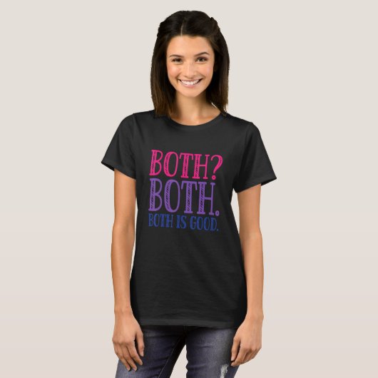 Both Is Good  Bi Pride Butterfly LGBTQ  Bisexual T-shirt (Voorkant volledig)