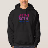 BOTH IS GOOD   Bisexual Pride Message LGBTQ Flag A Hoodie (Voorkant)