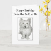 Both of Us - Birthday Card Kaart (Gele Bloem)